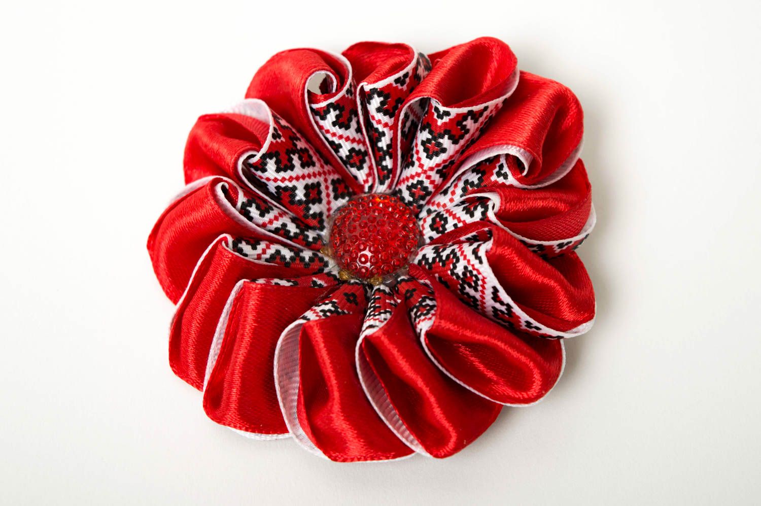 Beautiful handmade hair clip flower barrette hair accessories for girls photo 5