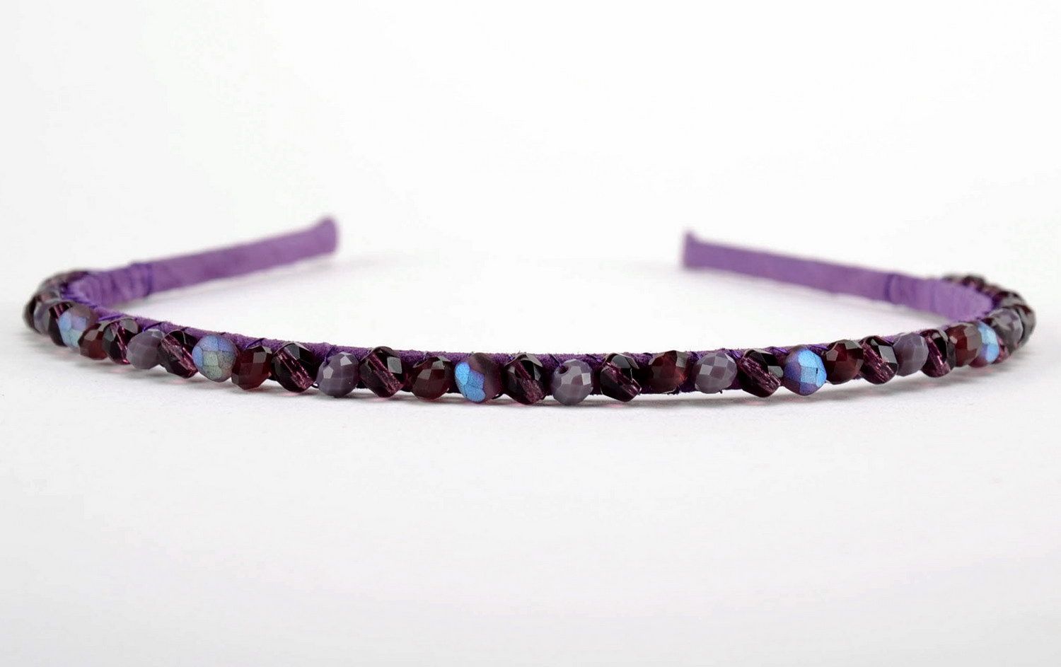 Hair band with Czech crystals photo 3