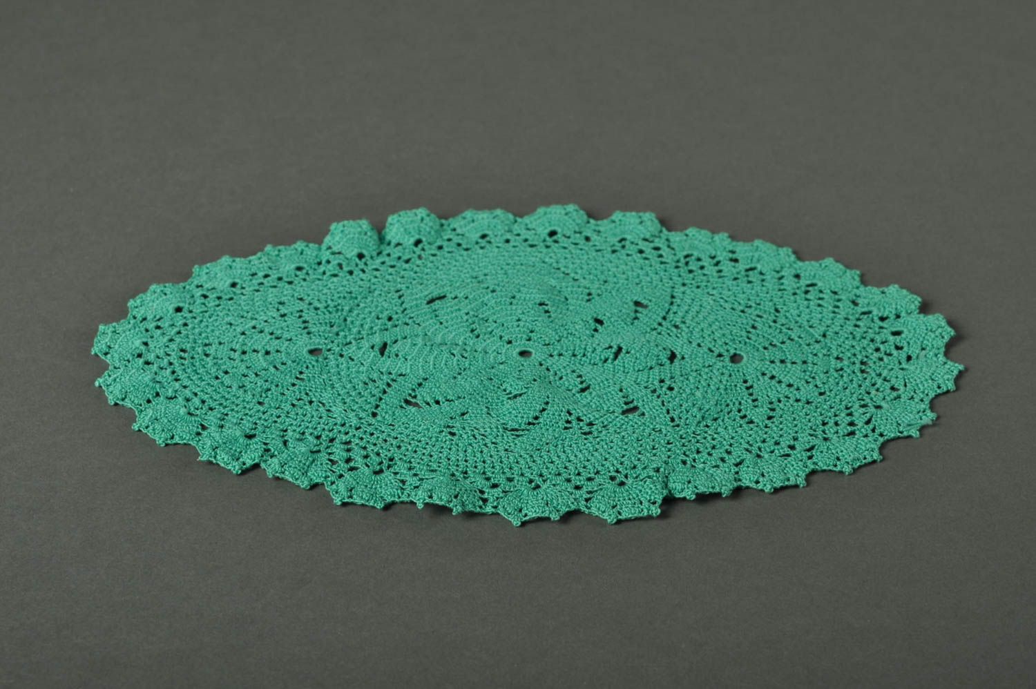 Stoffserviette grün handmade Tisch Dekor Serviette Baumwolle schön originell foto 3