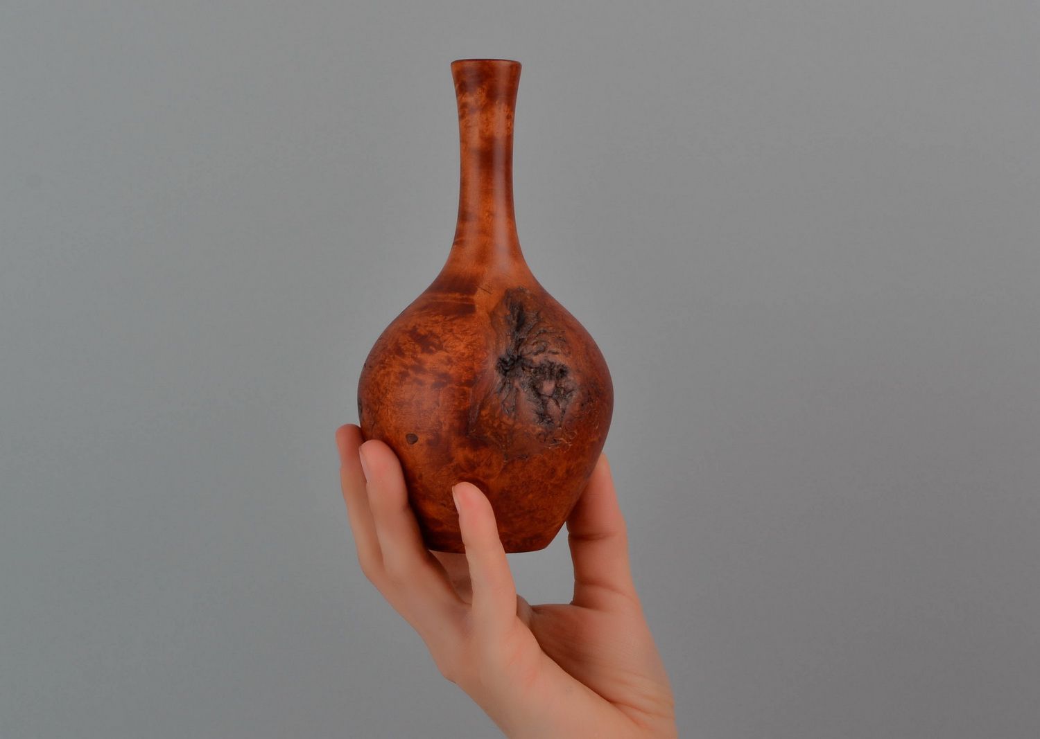 Vase décoratif en bois photo 5
