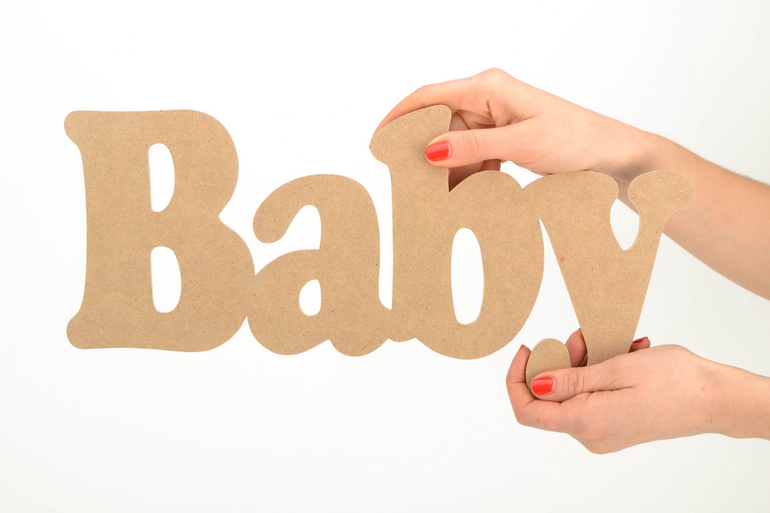 Chipboard lettering Baby photo 2
