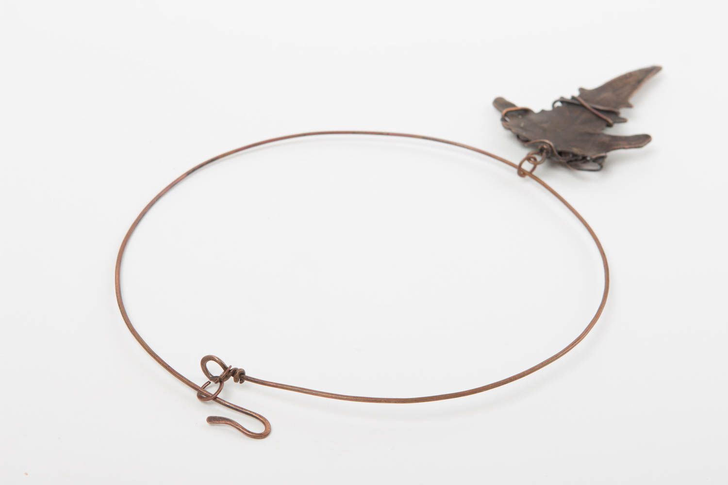 Unusual handmade metal necklace metal pendant beautiful jewellery gifts for her photo 4