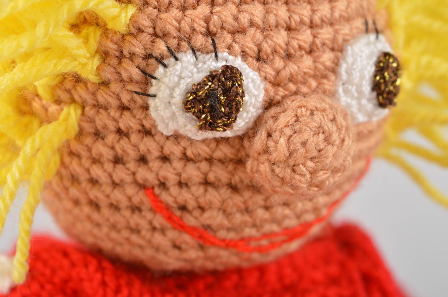 Poupée tricotée au crochet Jouet fait main original domovoï Cadeau pour enfant photo 5