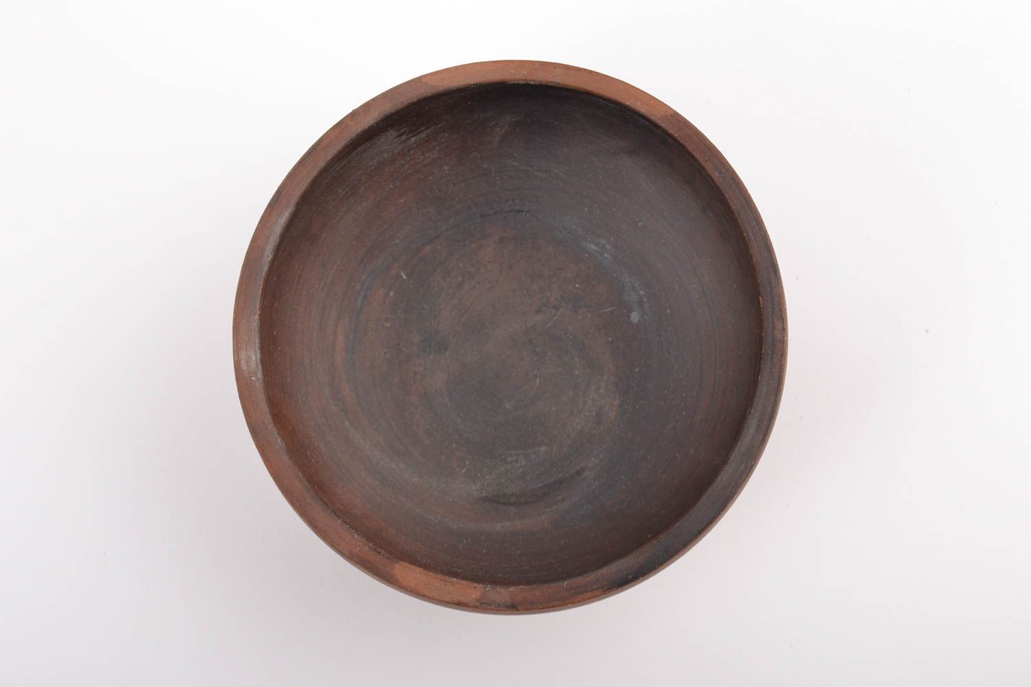 Small beautiful handmade designer clay bowl kilned with milk 300 ml photo 5