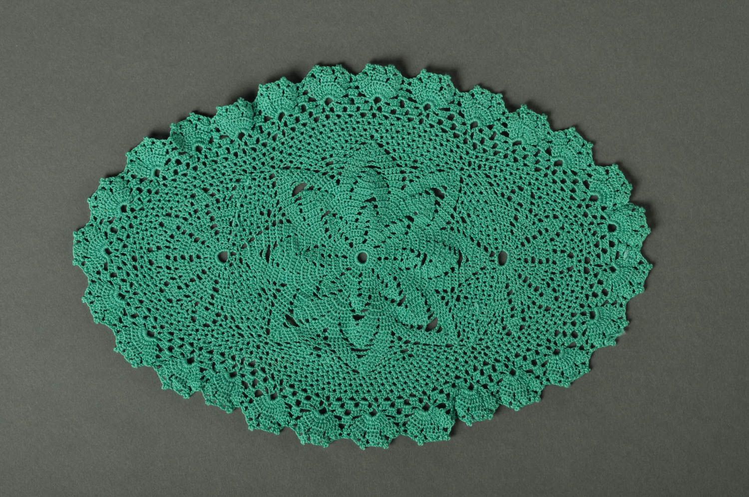 Stoffserviette grün handmade Tisch Dekor Serviette Baumwolle schön originell foto 1