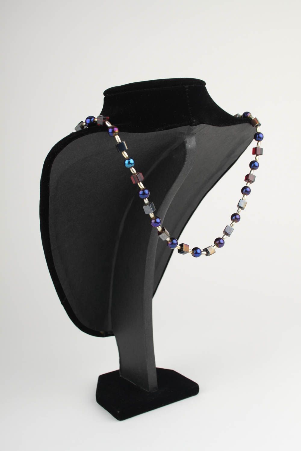 Collar original de cristal y plástico bisutería artesanal regalo para mujer foto 2