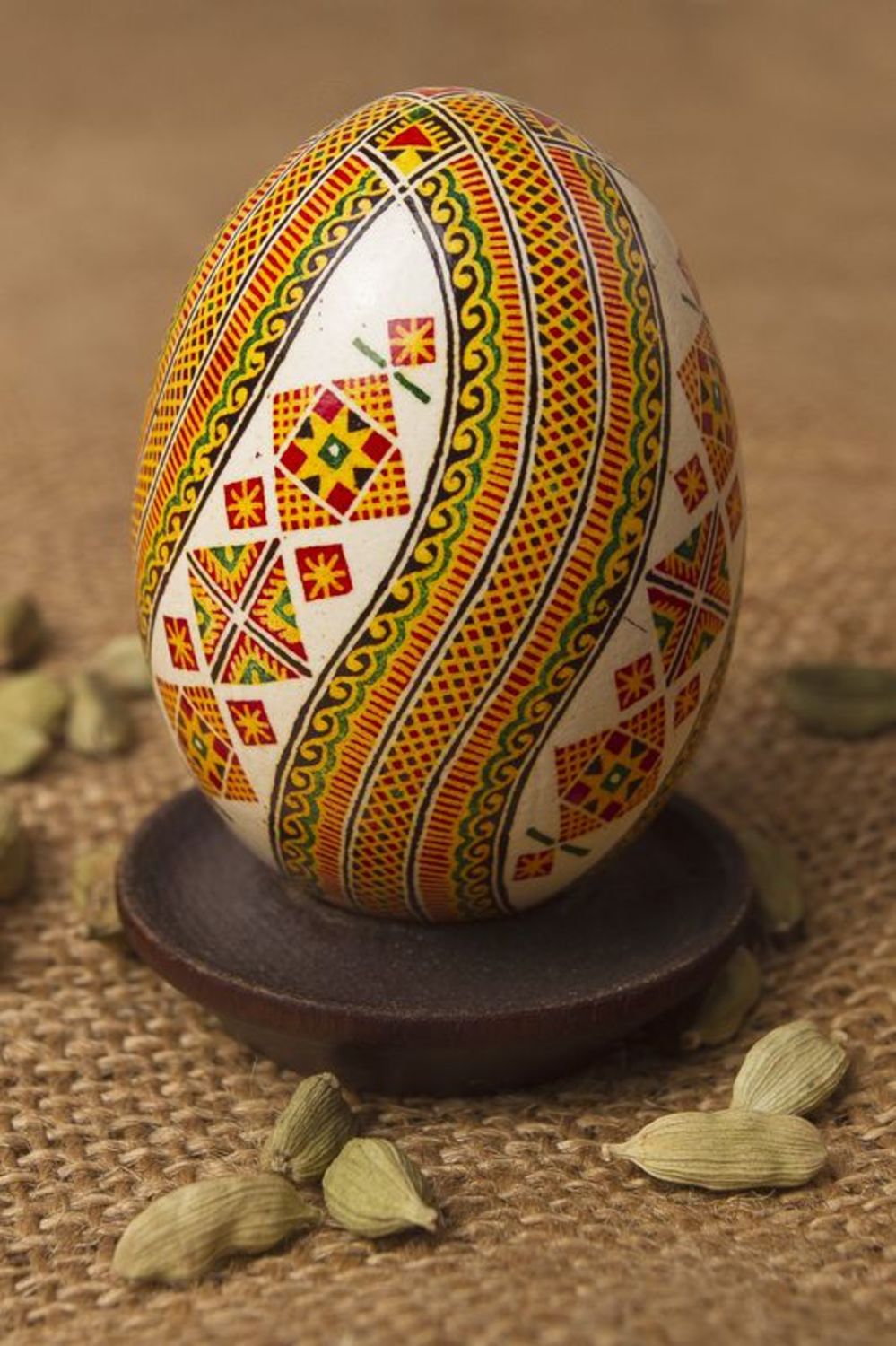 Easter hand painted egg photo 1