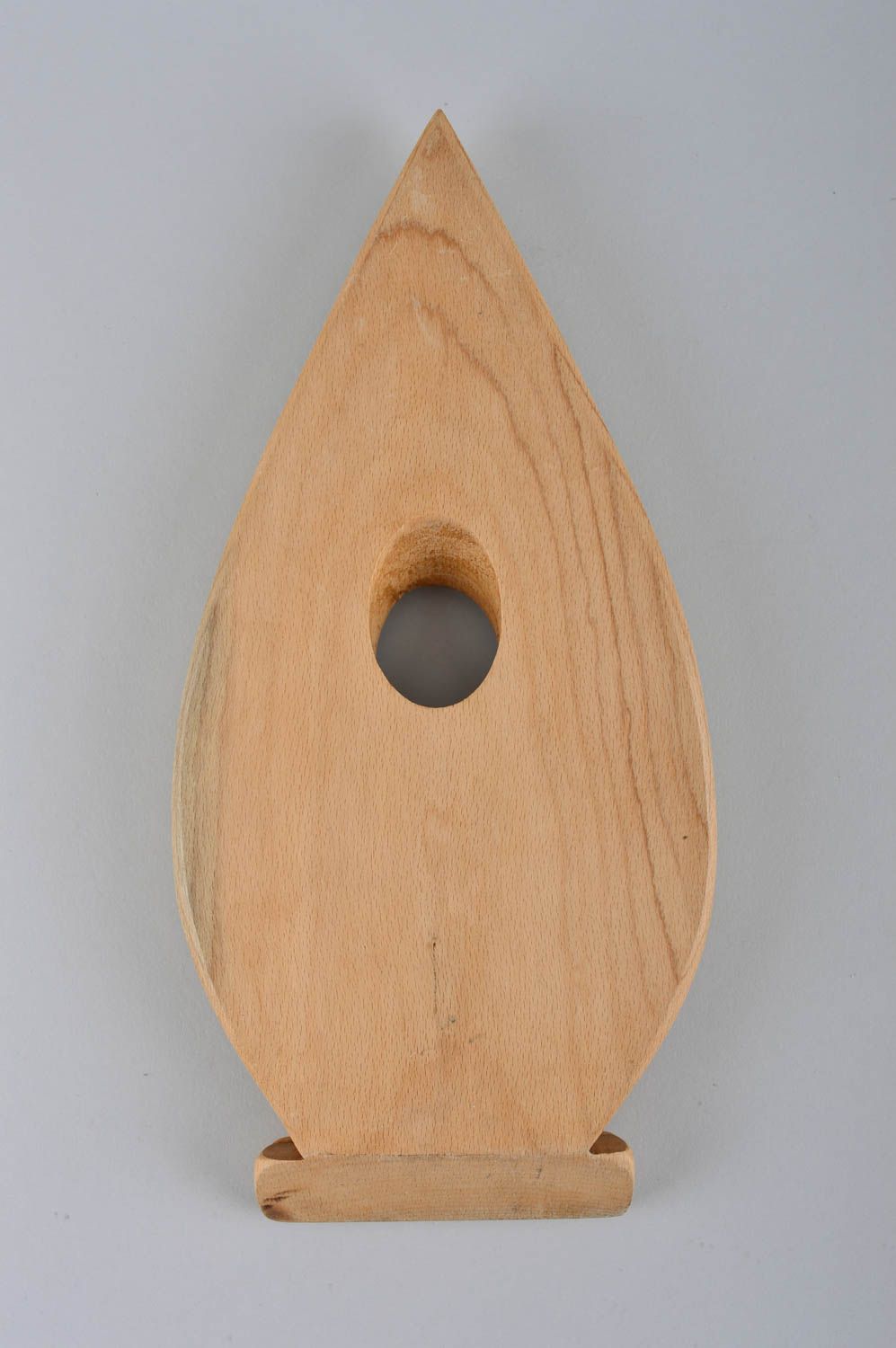 Porte-bouteille en bois de hêtre fait main design original Déco maison photo 4