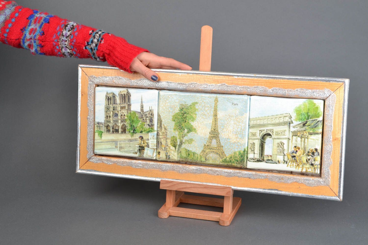 Tableau mural décoratif en serviettage Paysages parisiens photo 2