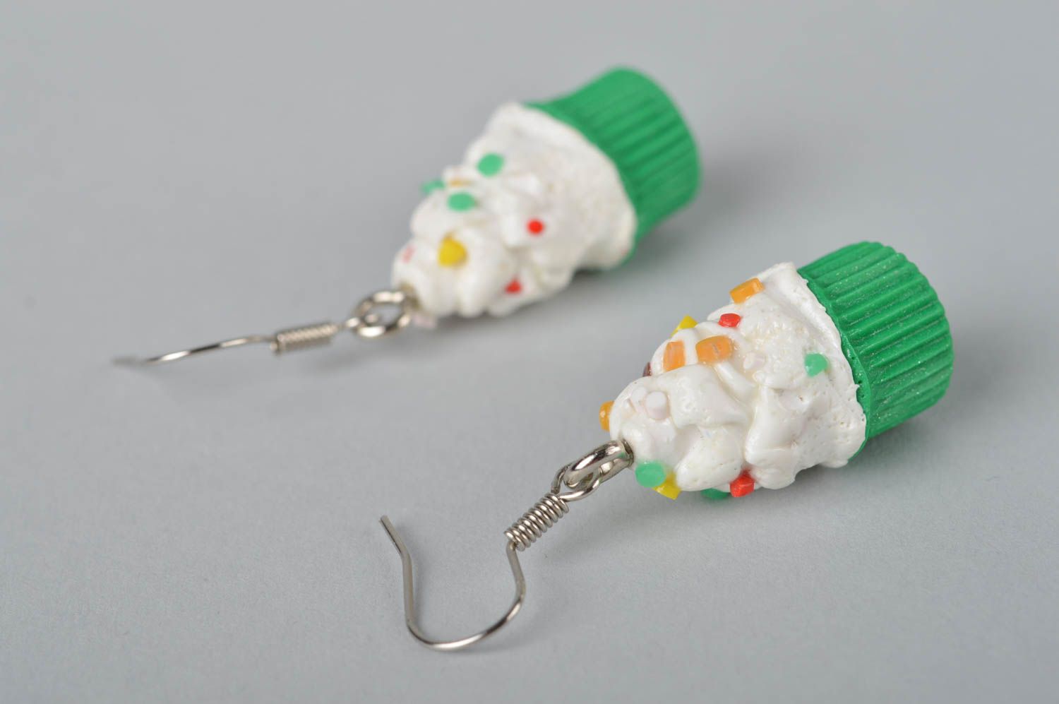 Handmade plastic earrings polymer clay ideas beautiful jewellery for girls photo 4