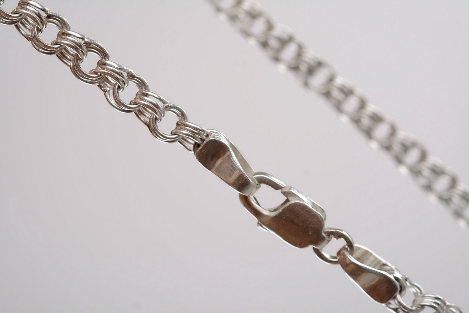 Handmade silver chain photo 5