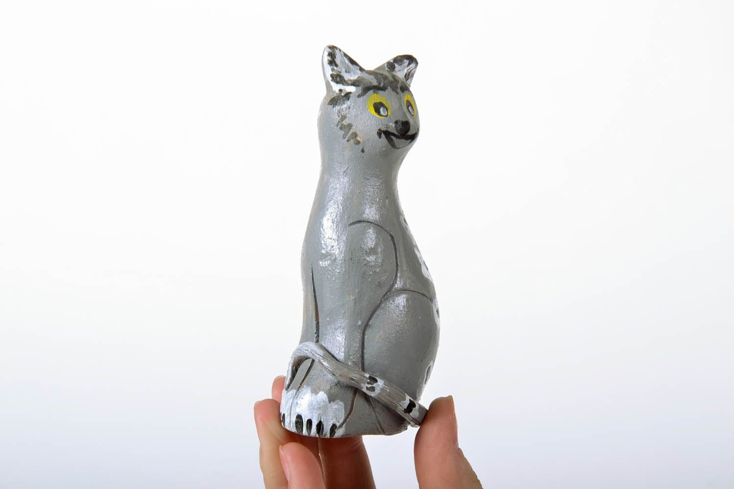 Figurine en céramique Chat faite main photo 5