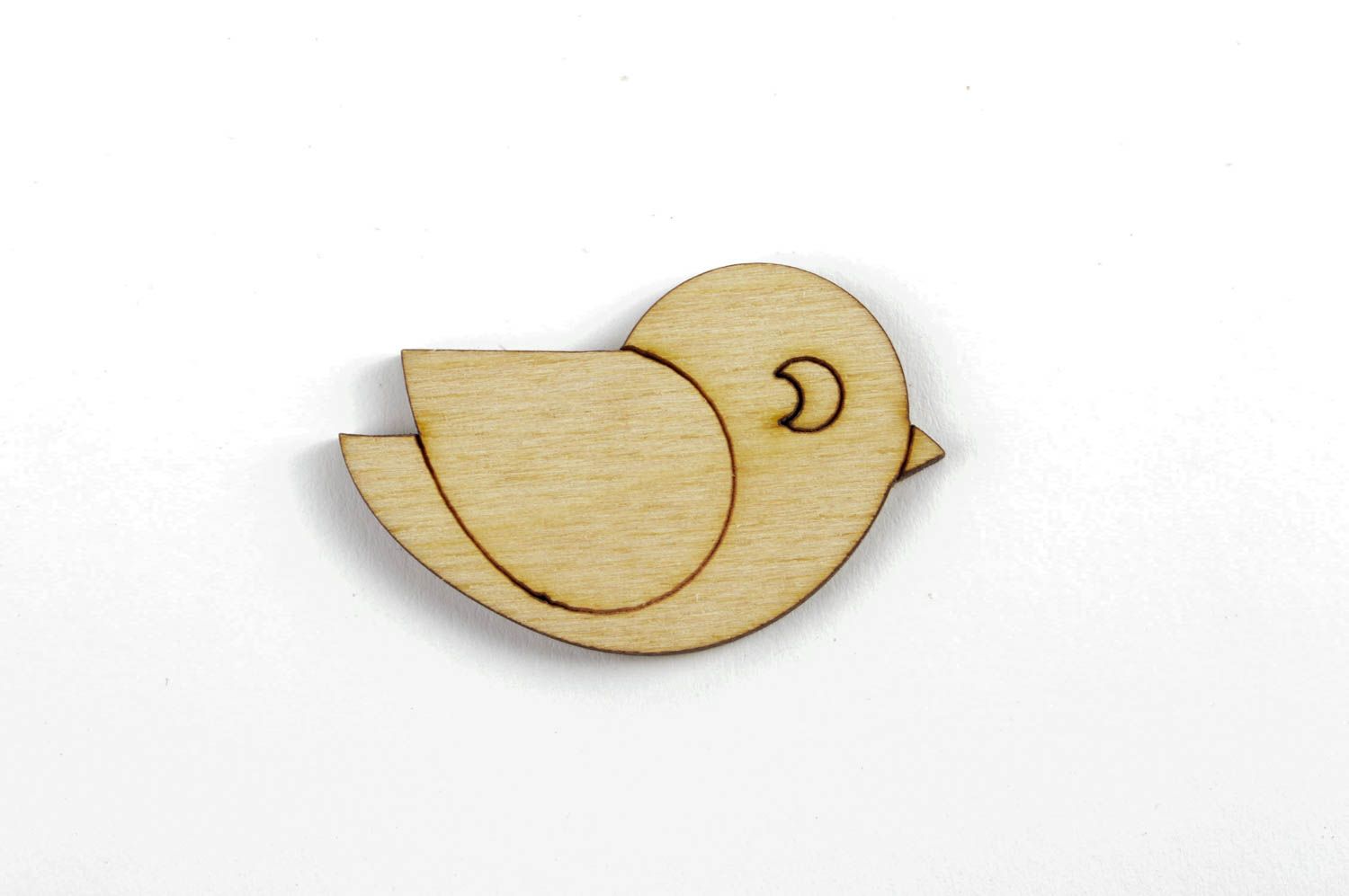 Forme en bois à peindre fait main oiseau Loisirs créatifs écologique design photo 2
