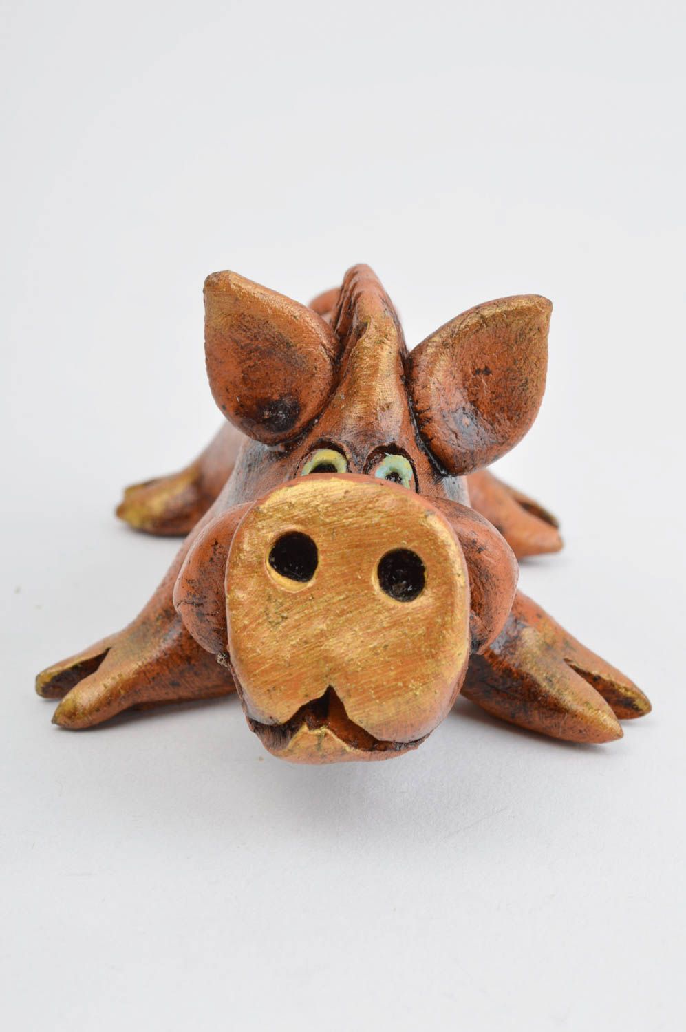 Handmade Keramik Figur Kinder Geschenk Wohnzimmer Deko lustig und interessant foto 3