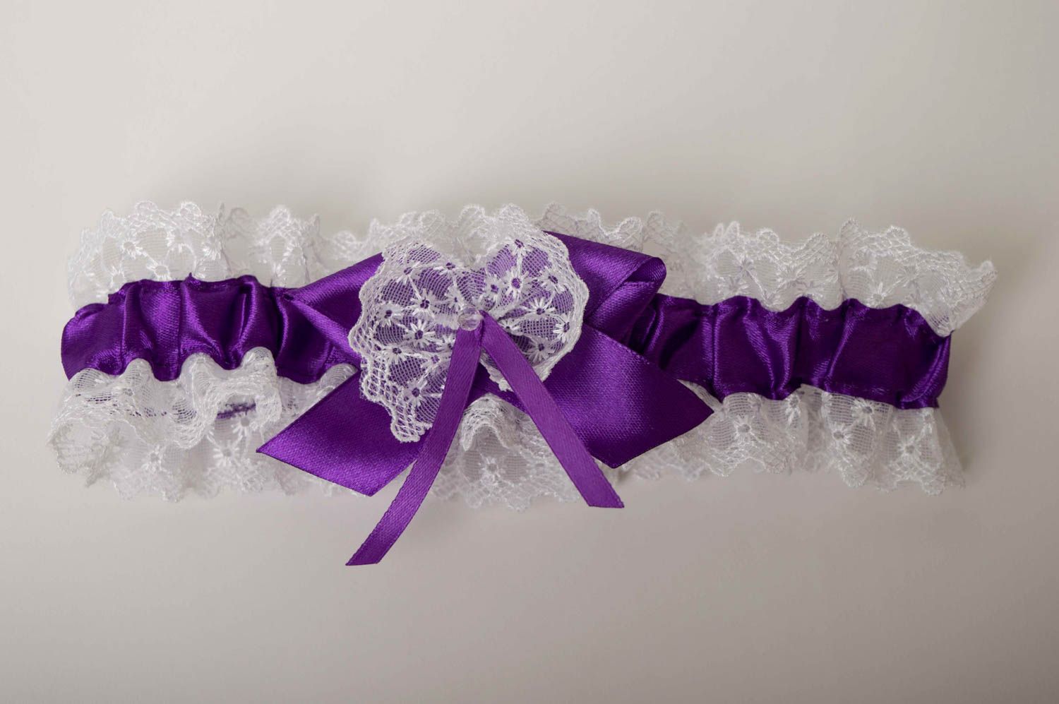 Beautiful handmade wedding garter gentle bridal garter accessories for girls photo 3