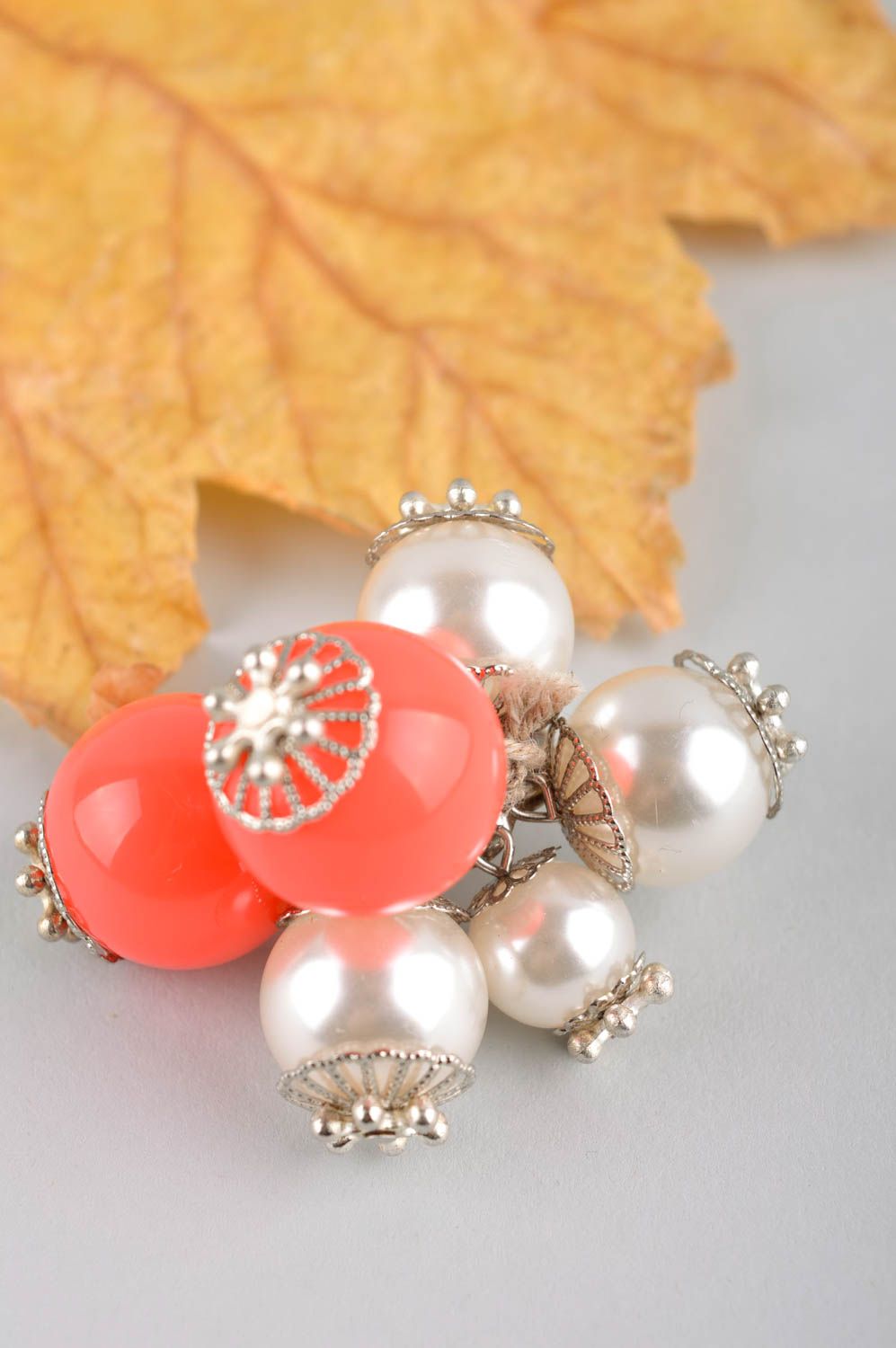Bague verre Bijou fait main design de créateur Accessoire femme perles photo 1