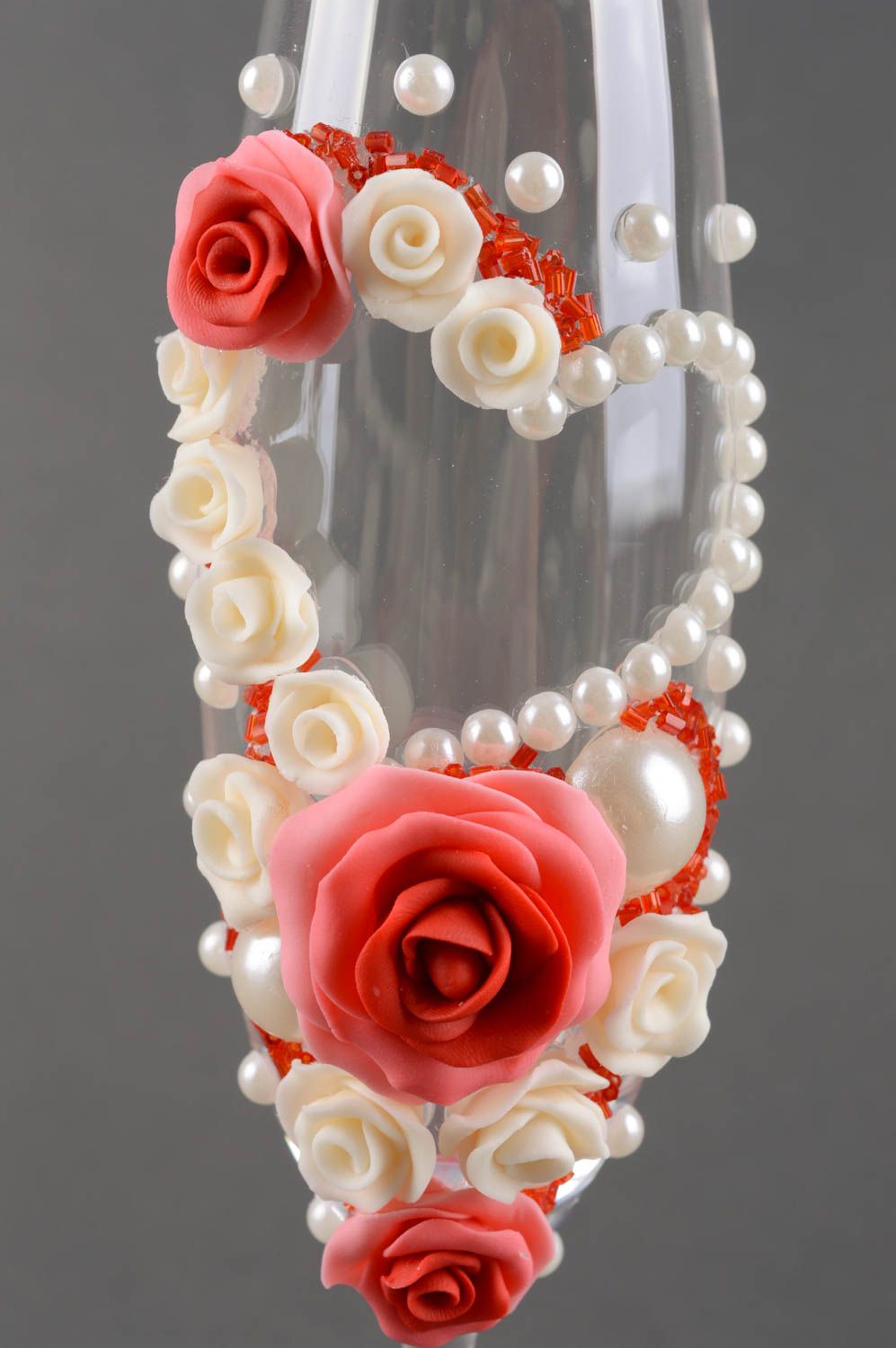 Copas para boda hechas a mano con flores vasos de cristal regalo original foto 8