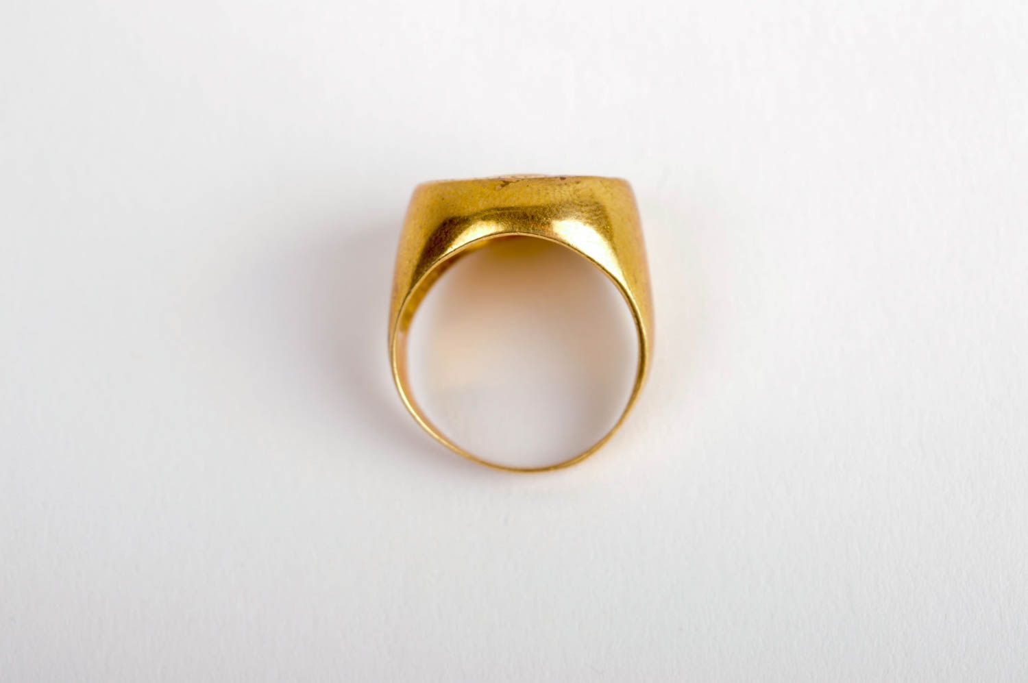 Кольцо ручной работы украшение из латуни модное кольцо мужское красивое фото 5