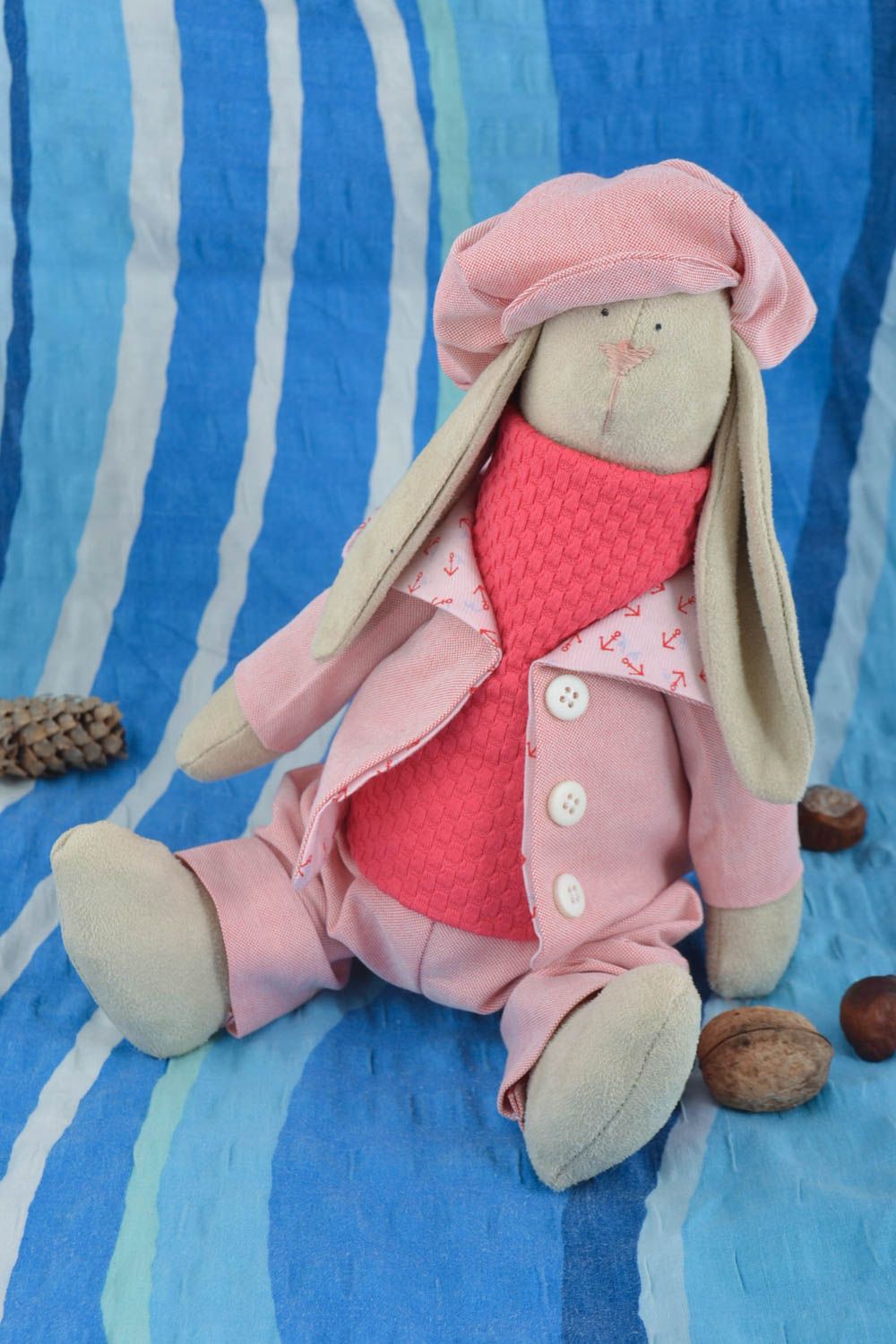 Funny handmade fabric soft toy homemade rag doll stuffed toy for kids gift ideas photo 1