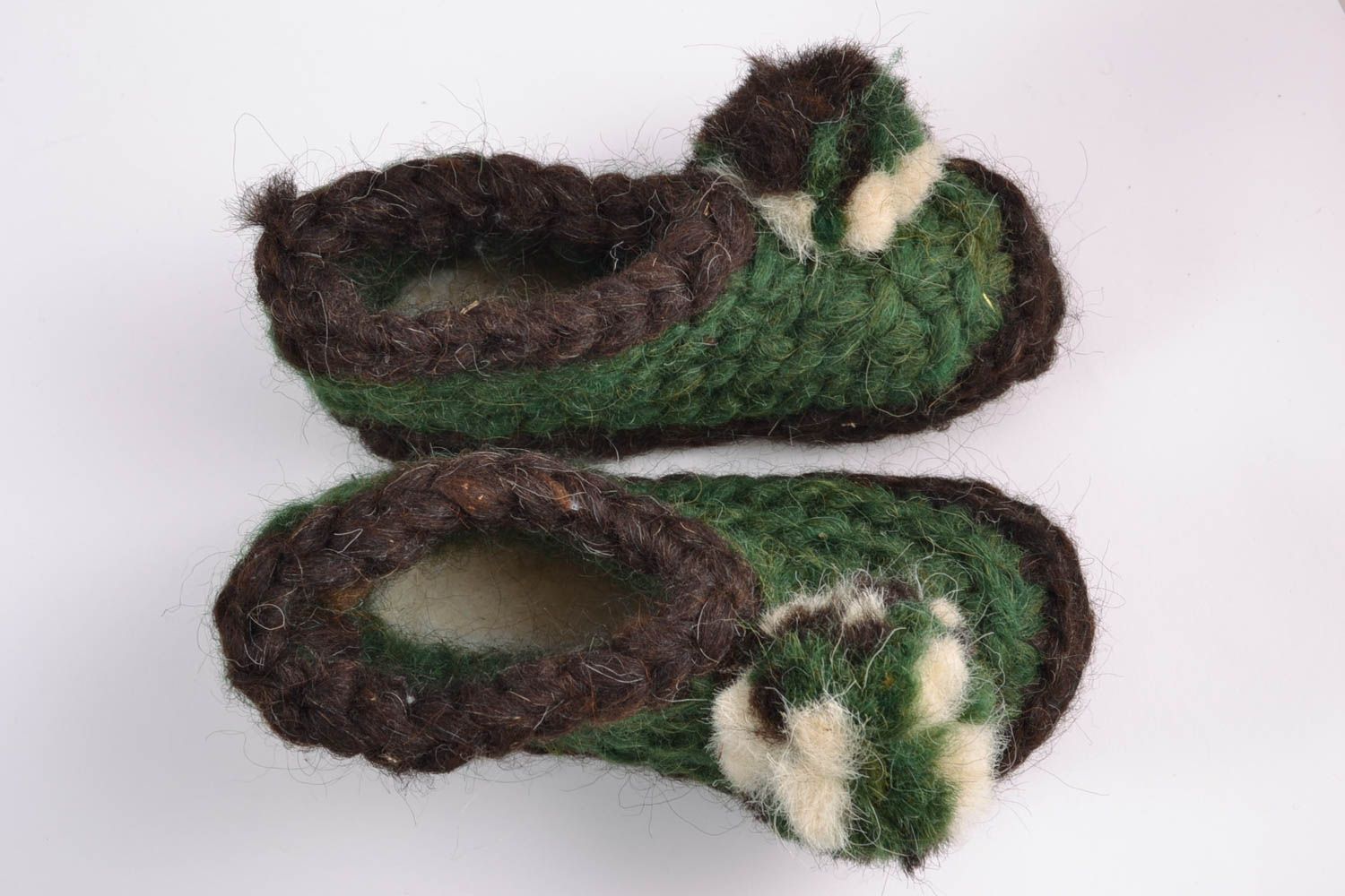 Pantuflas de lana infantiles foto 5