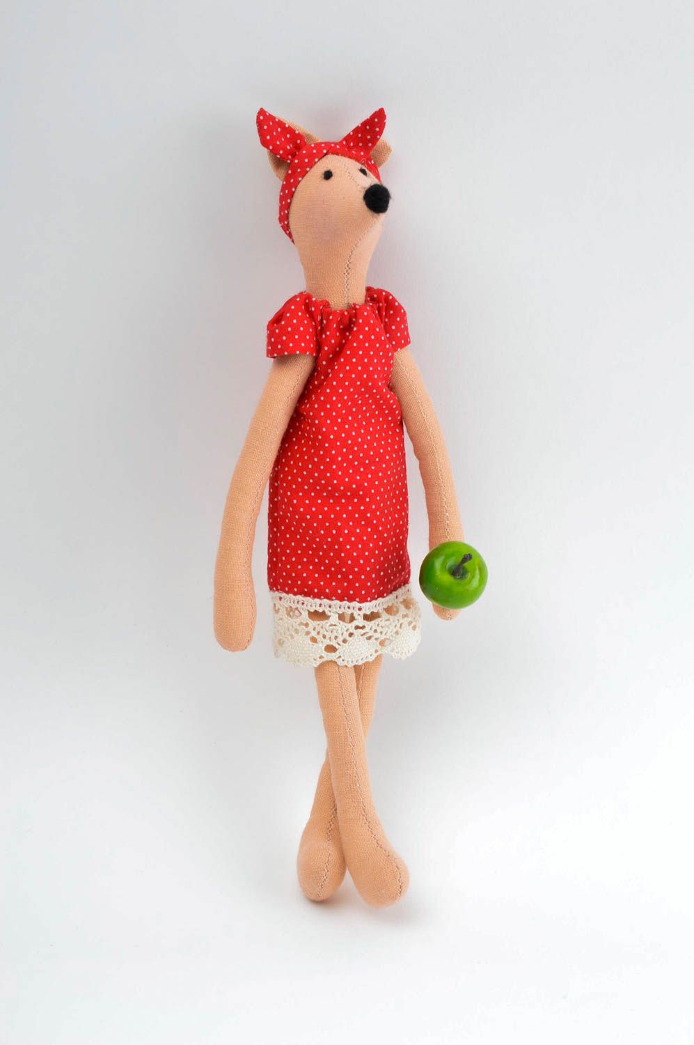 Игрушка лиса ручной работы детская игрушка для девочек мягкая игрушка красивая фото 2
