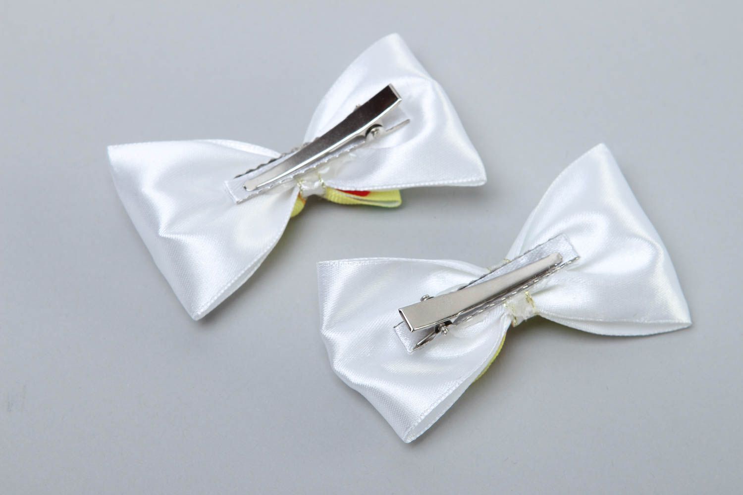 Beautiful hair bow handmade flower hair clip 2 pieces flowers in hair gift ideas photo 4