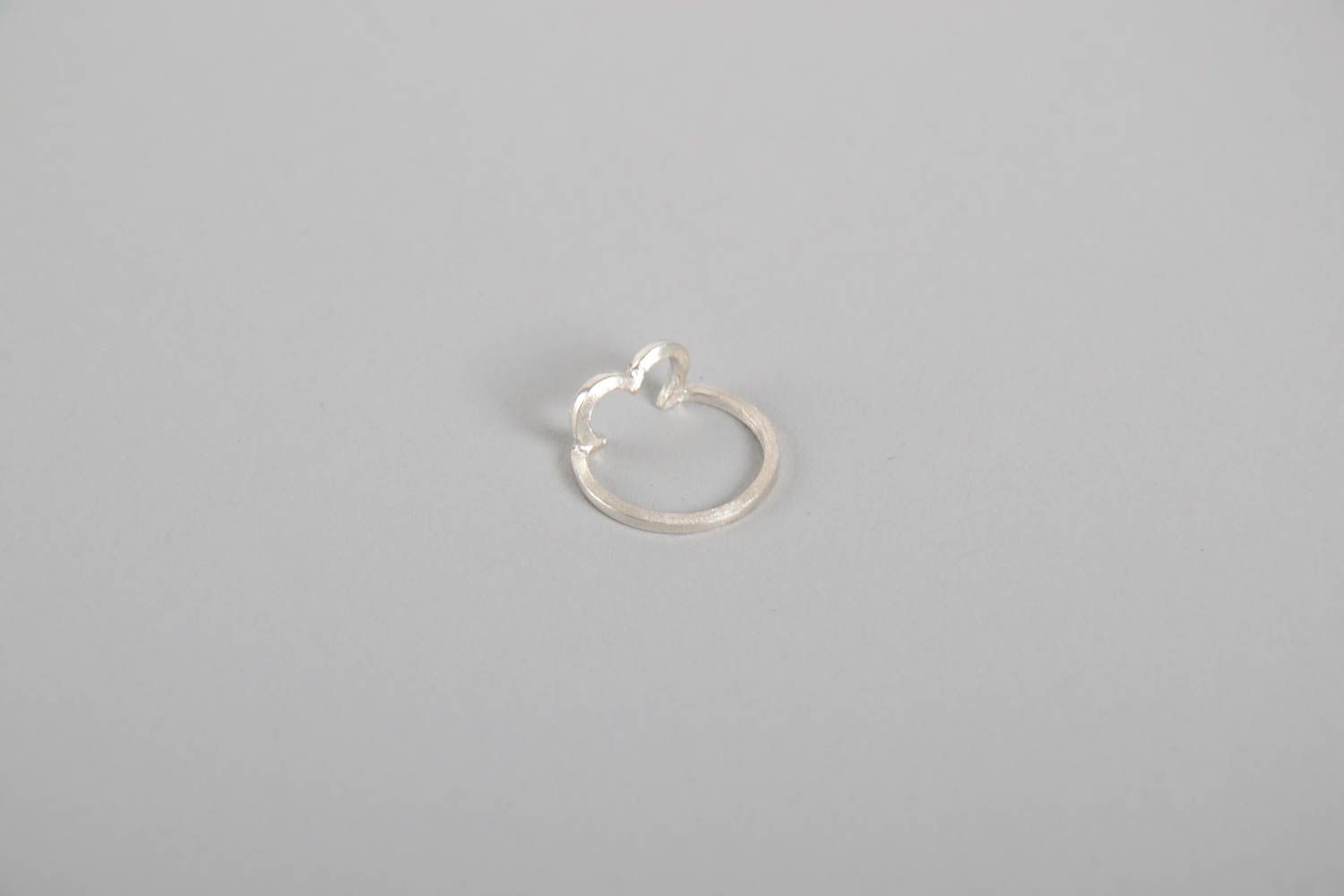 Handmade schöner Silber Ring Damen Modeschmuck Accessoire für Frauen originell foto 3