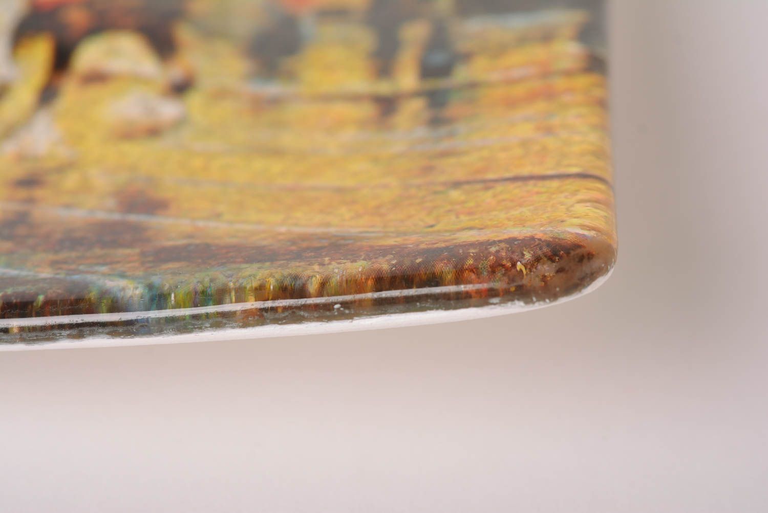 Assiette décorative fait main Décoration murale verre fresque Cadeau original photo 5