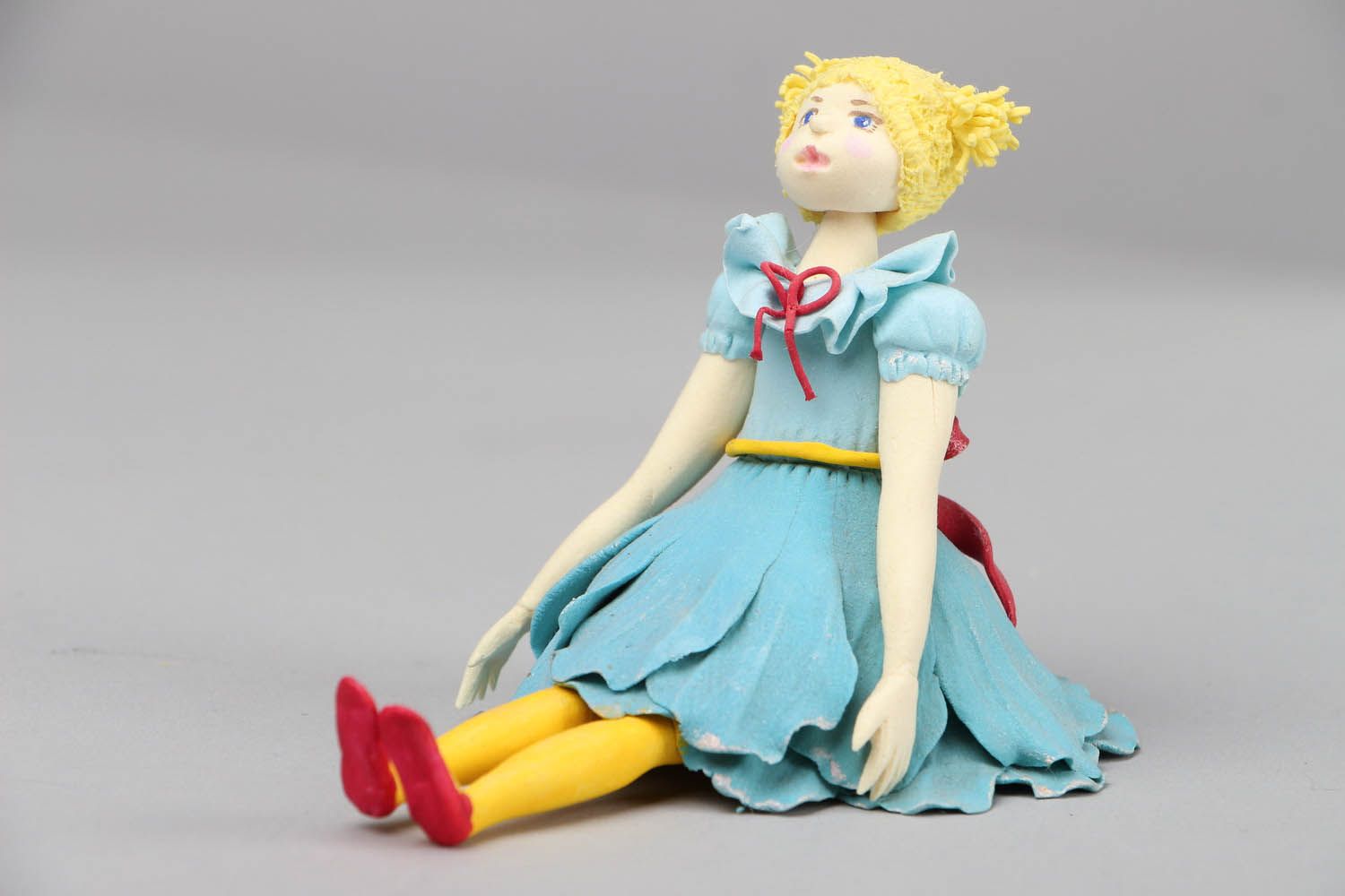 Polymer clay statuette Doll photo 2