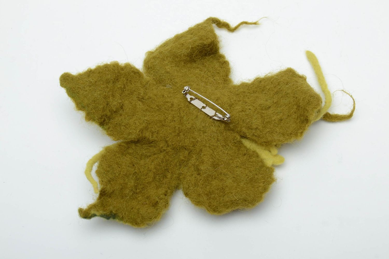Broche en laine faite main originale photo 4