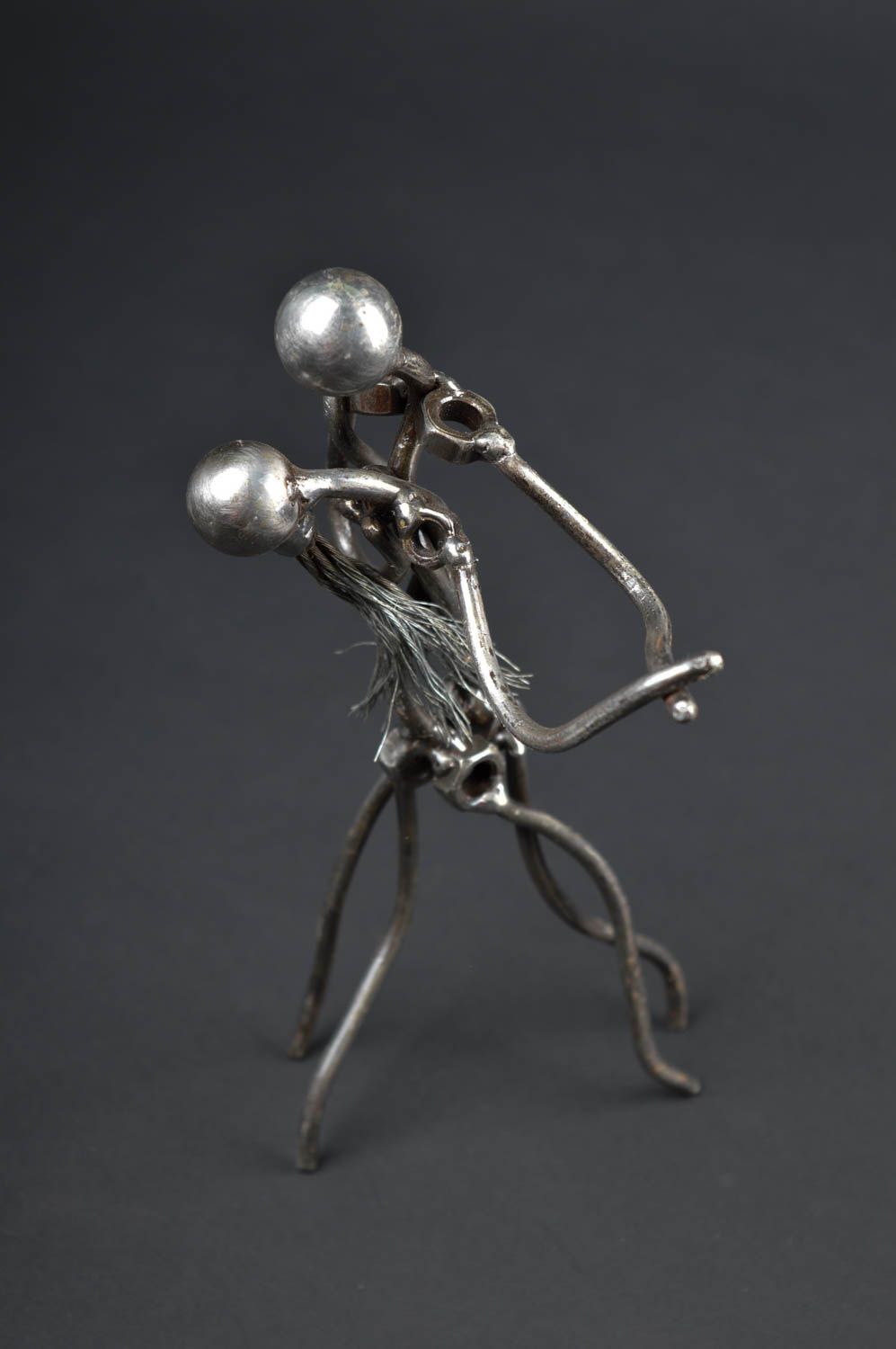 Unusual handmade figurine romantic metal figurine gift ideas decorative use only photo 1