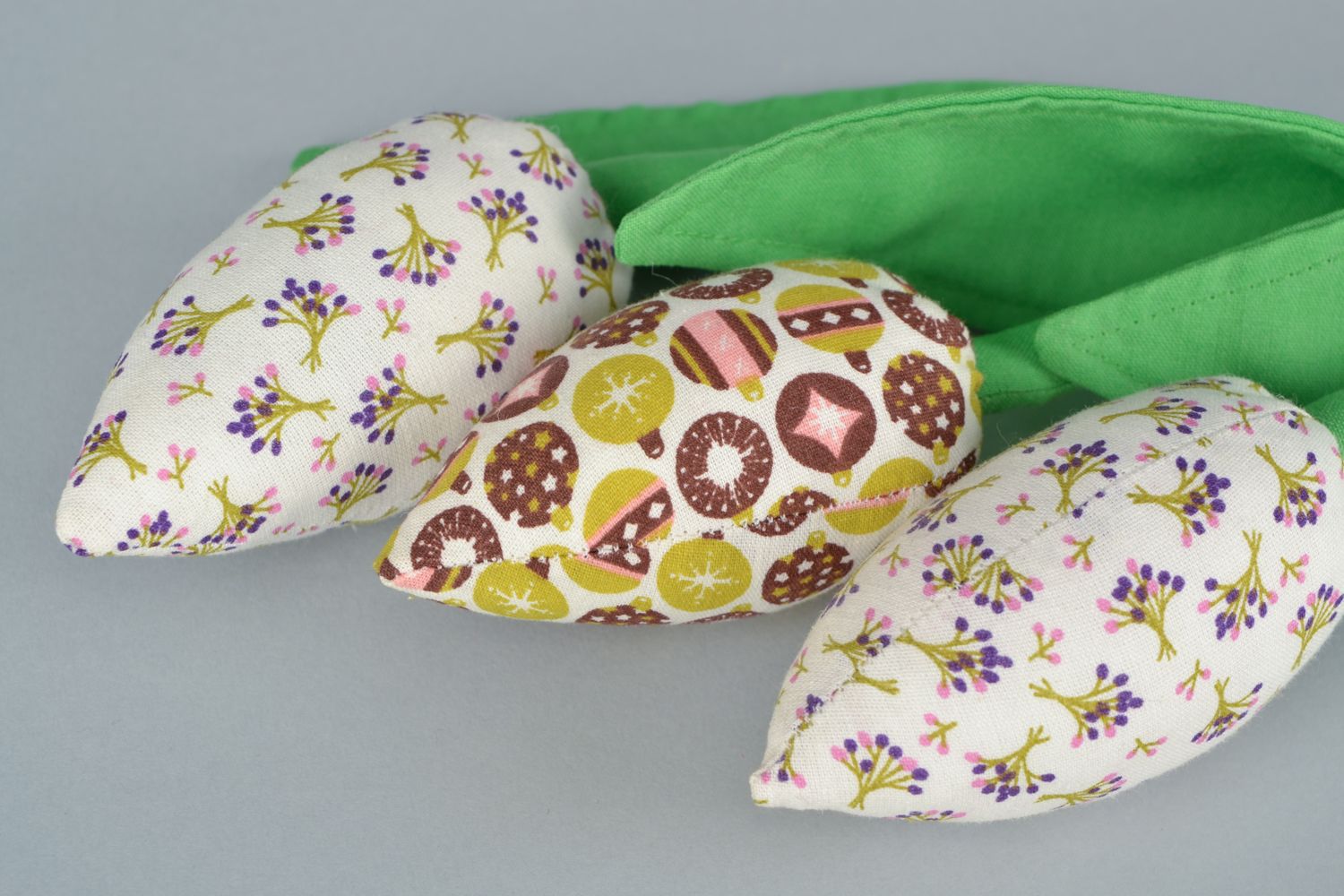 Fleurs en coton faites main Tulipes  photo 3