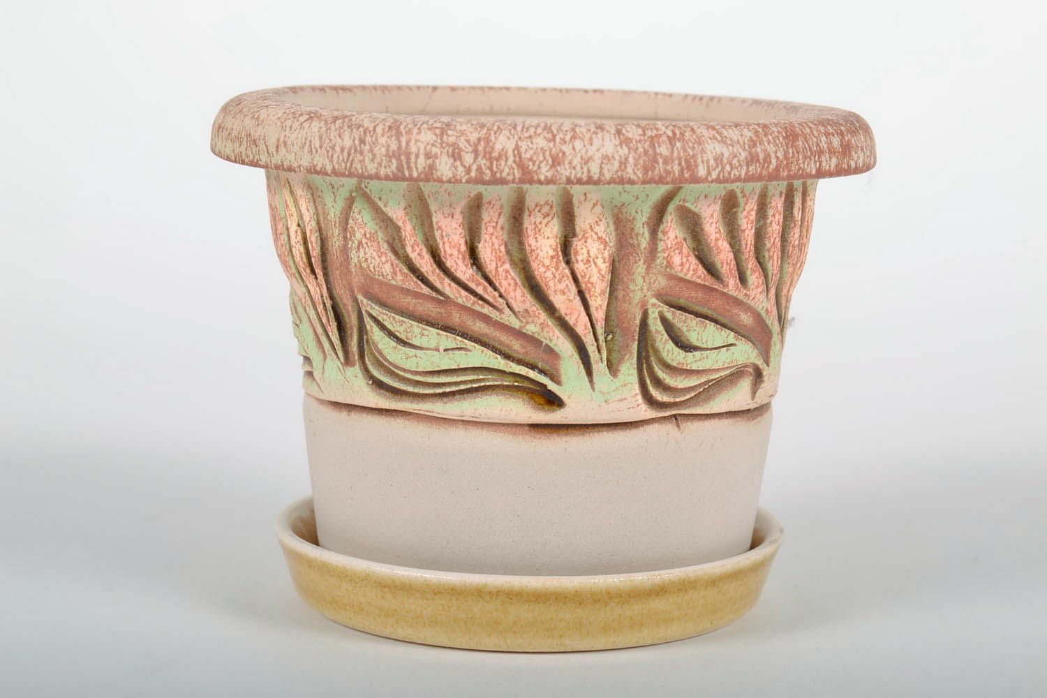 Ceramic flowerpot Boletus photo 2