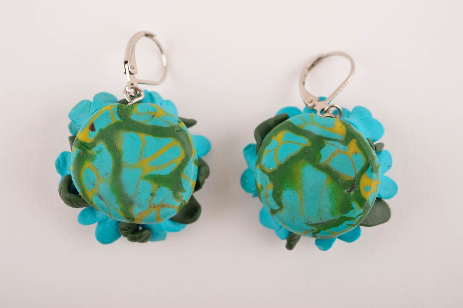 Handmade earrings polymer clay earrings unusual accessory for women gift ideas photo 5