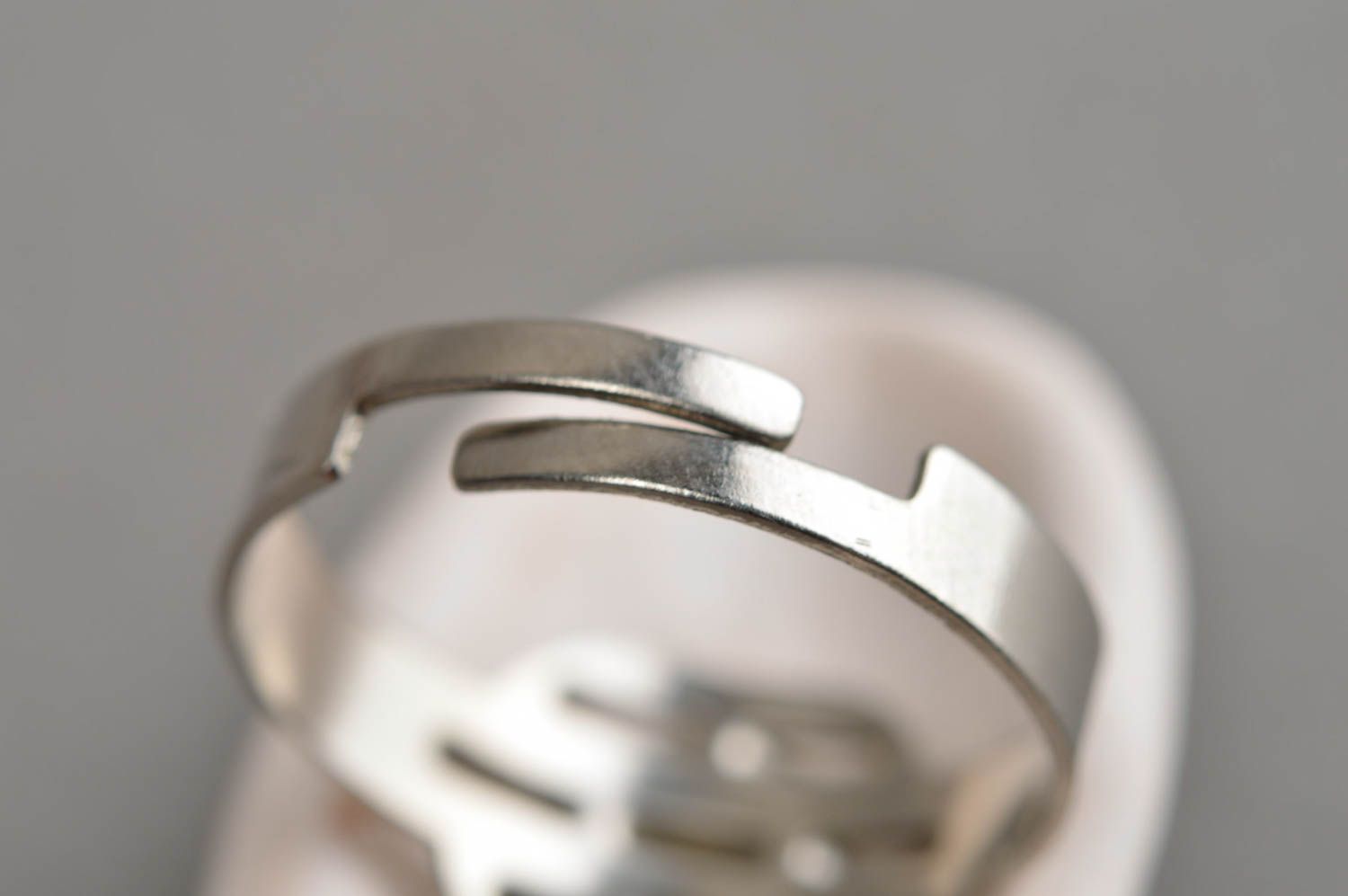 Овальный перстень из глины ручной работы авторский оригинальный подарок модницам фото 4