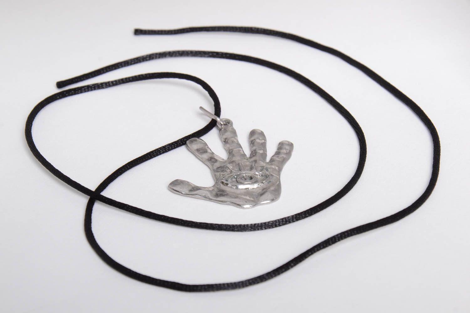 Unusual handmade metal pendant design cool jewelry designer accessories photo 5