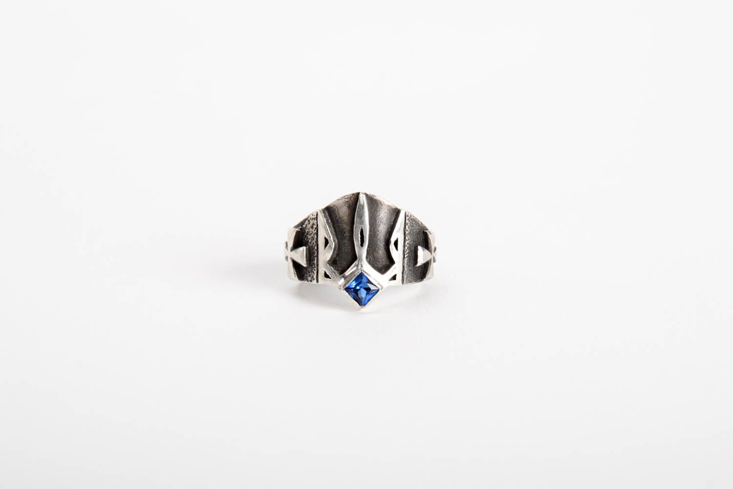 Mode Accessoire handgeschaffen Ring mit Stein originell Damen Modeschmuck foto 3