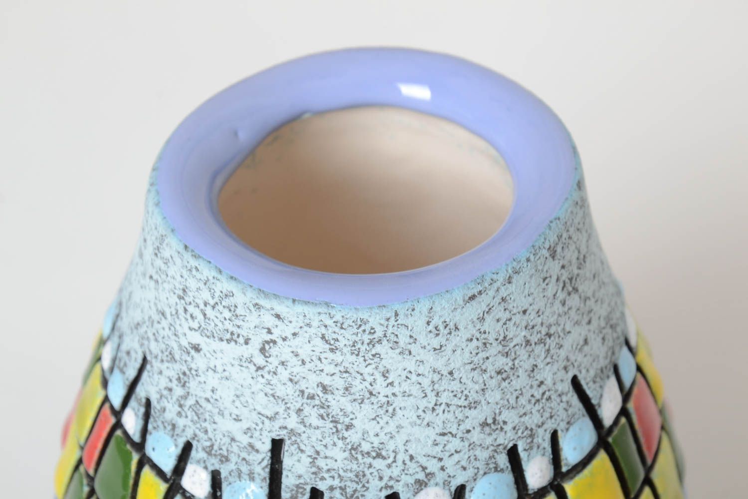 Handgemachte Keramik Designer Vase Haus Dekoration Geschenk für Frau schön 
 foto 3