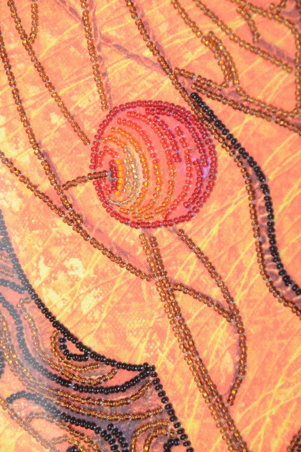 Cuadro bordado con abalorios Árboles foto 3