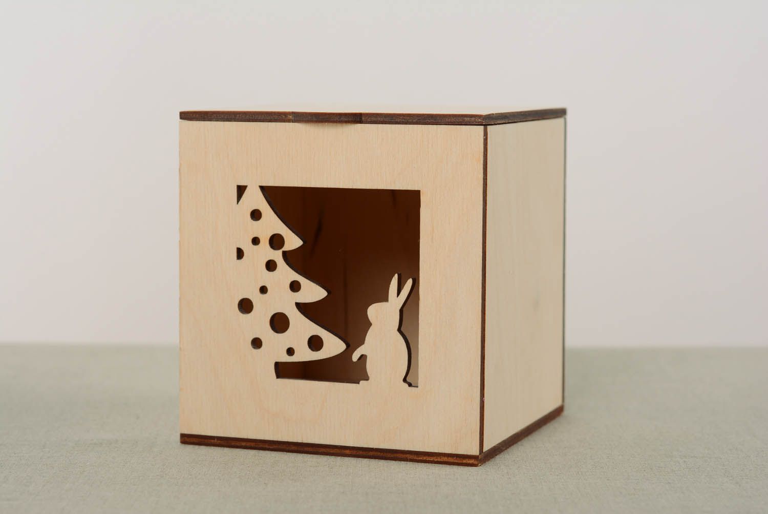Декоративная коробка для декупажа Зайка фото 5