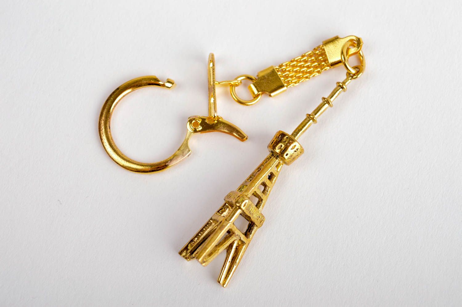 Handmade Schlüssel Schmuck Designer Accessoire Schlüsselanhänger aus Metall foto 4