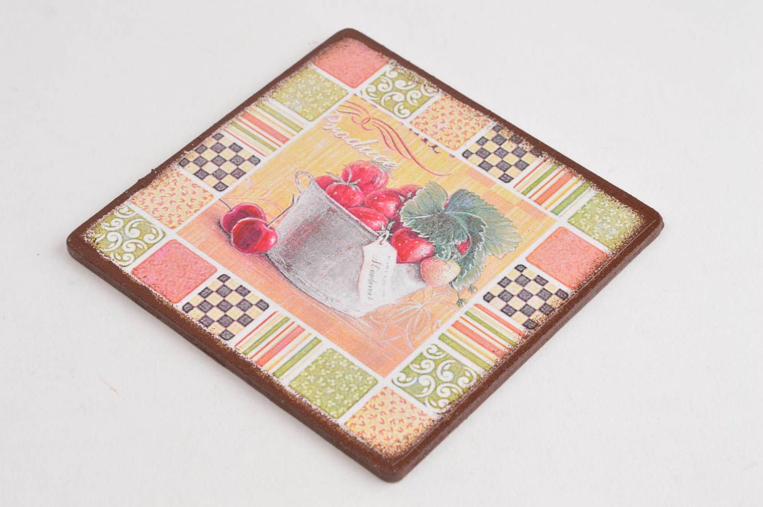 Handmade unusual coaster designer coaster for cups cute stand for hot photo 2