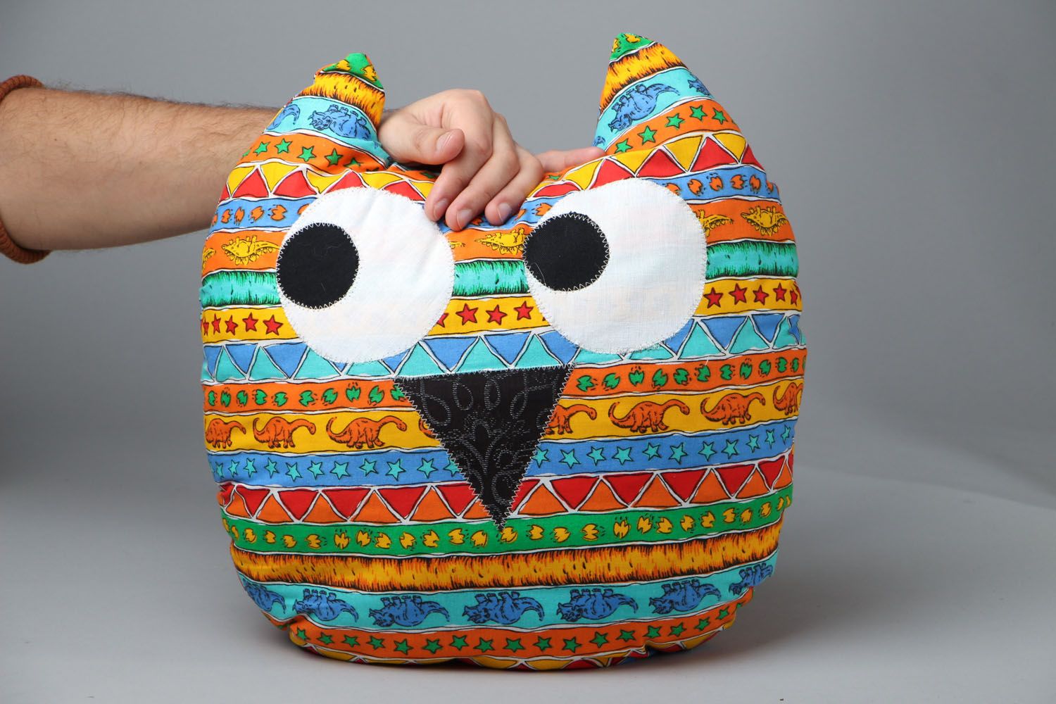 Homemade funny cushion African Owl photo 4