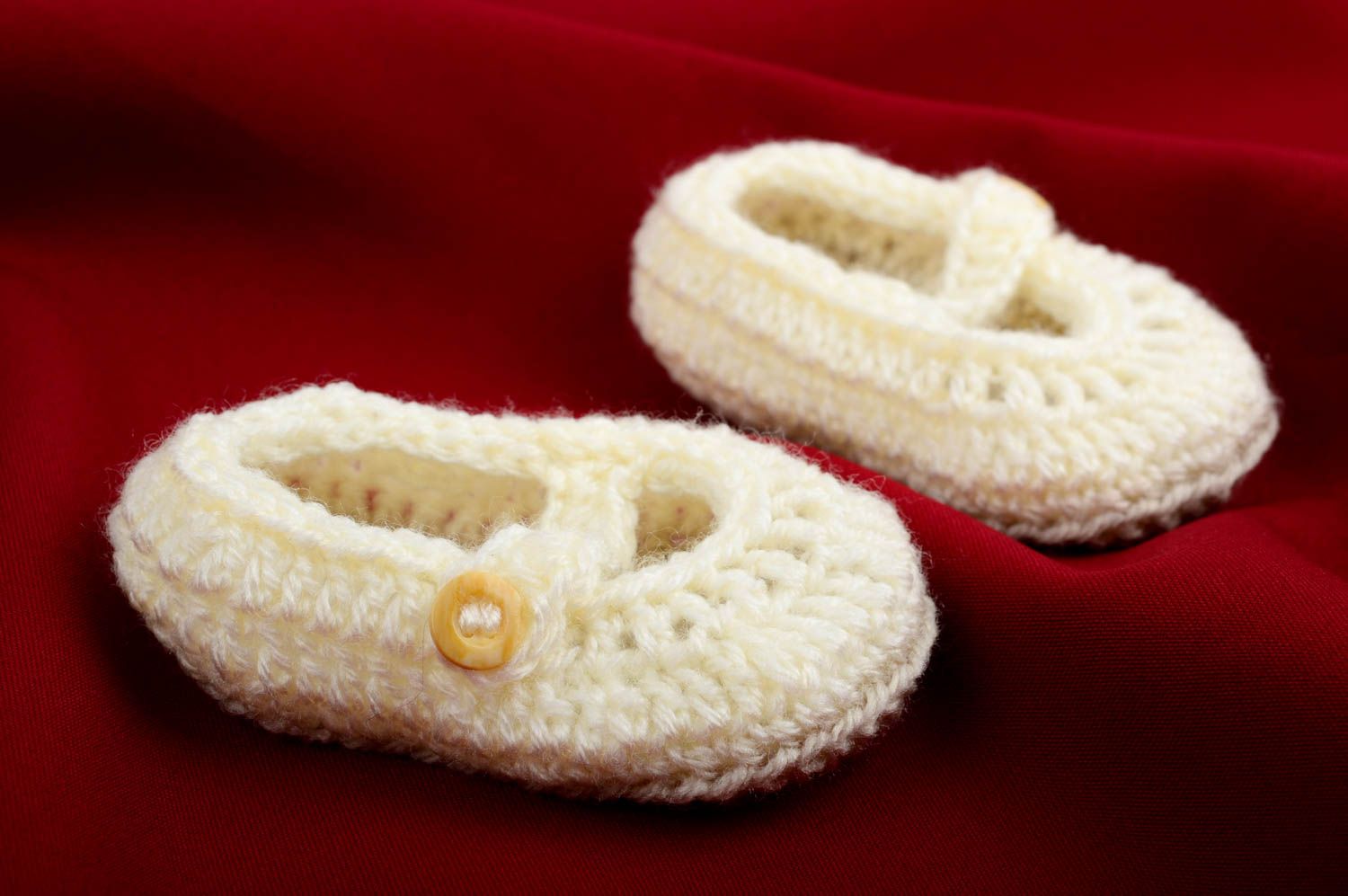 Handgefertigte Schuhe Gehäkelte Babyschuhe Geschenk für Kleinkinder Baby Schuhe foto 2