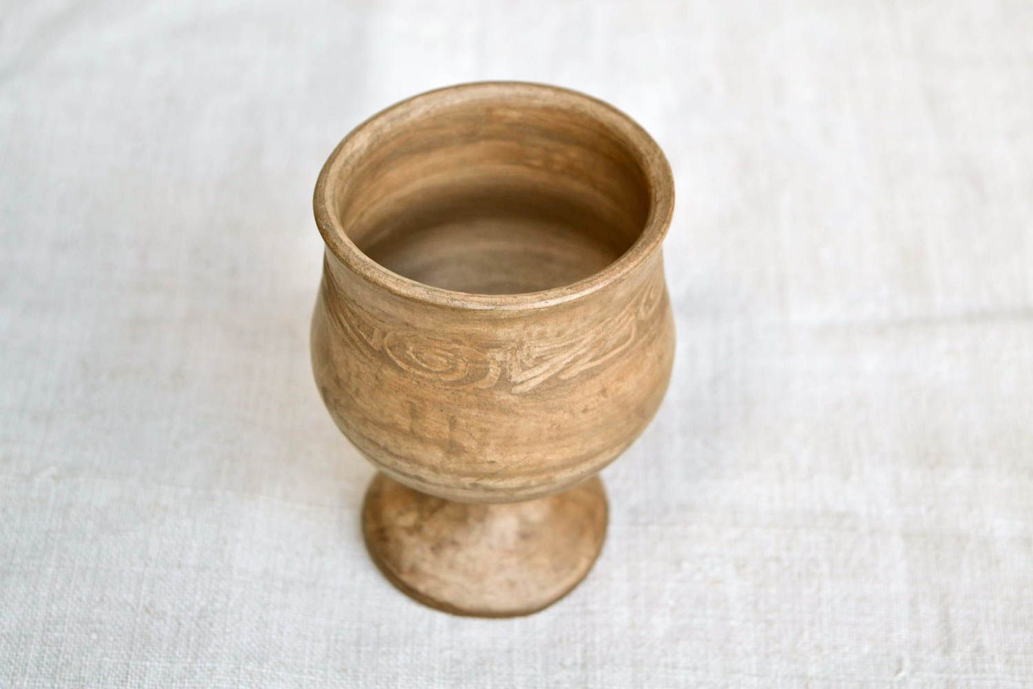 Copa de barro artesanal vaso de chupito con capacidad de 150 ml regalo original foto 5