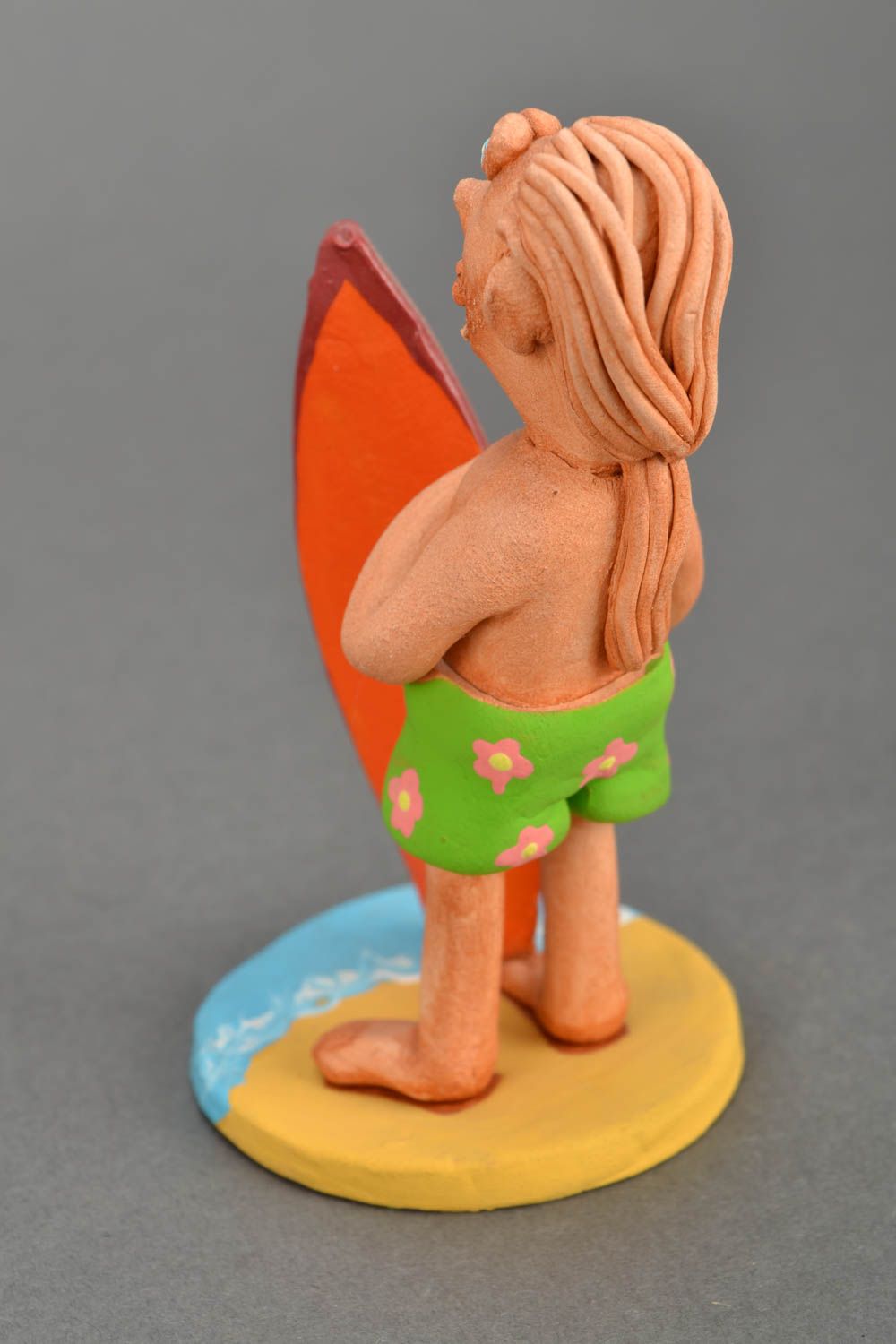 Designer ceramic figurine Surfer photo 5