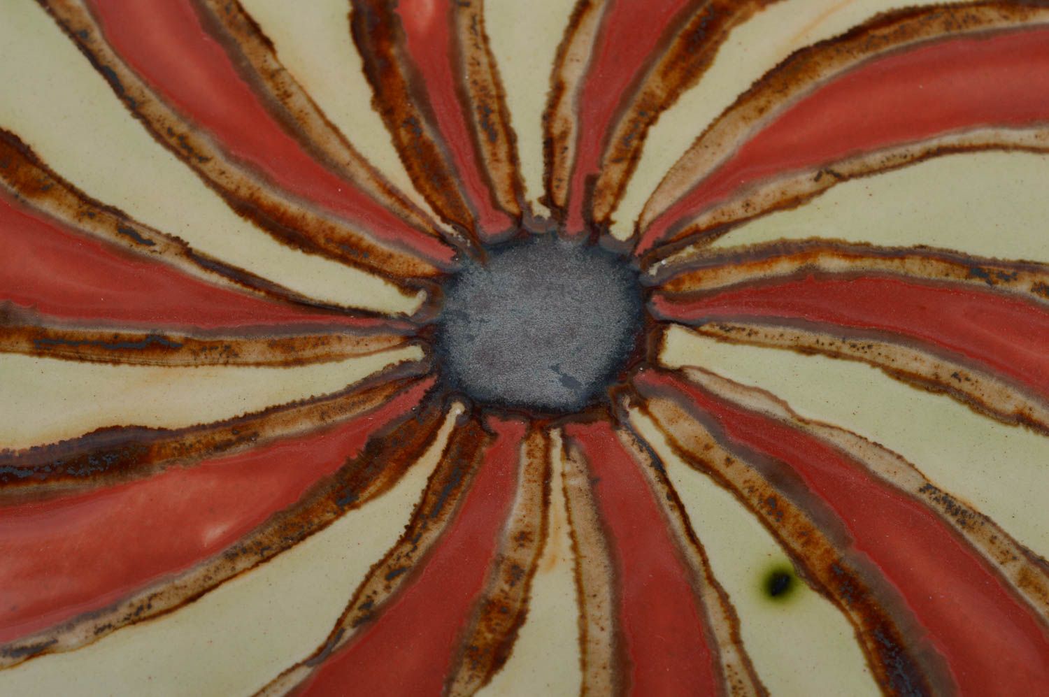 Фарфоровое блюдо с росписью глазурью ручной работы красивое квадратное Лотос фото 3