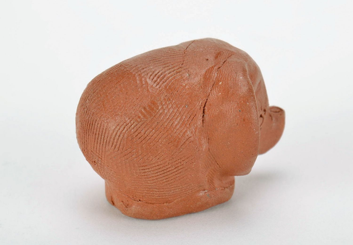 Figurine en argile faite main Petit éléphant  photo 4
