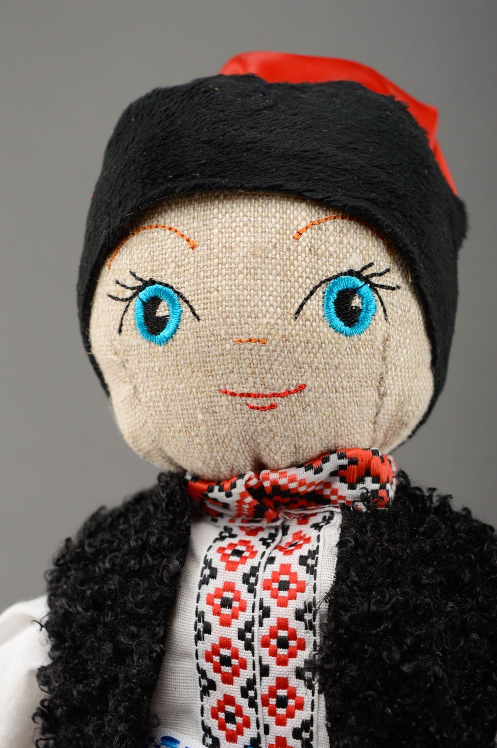 Handmade fabric soft doll Cossack photo 2