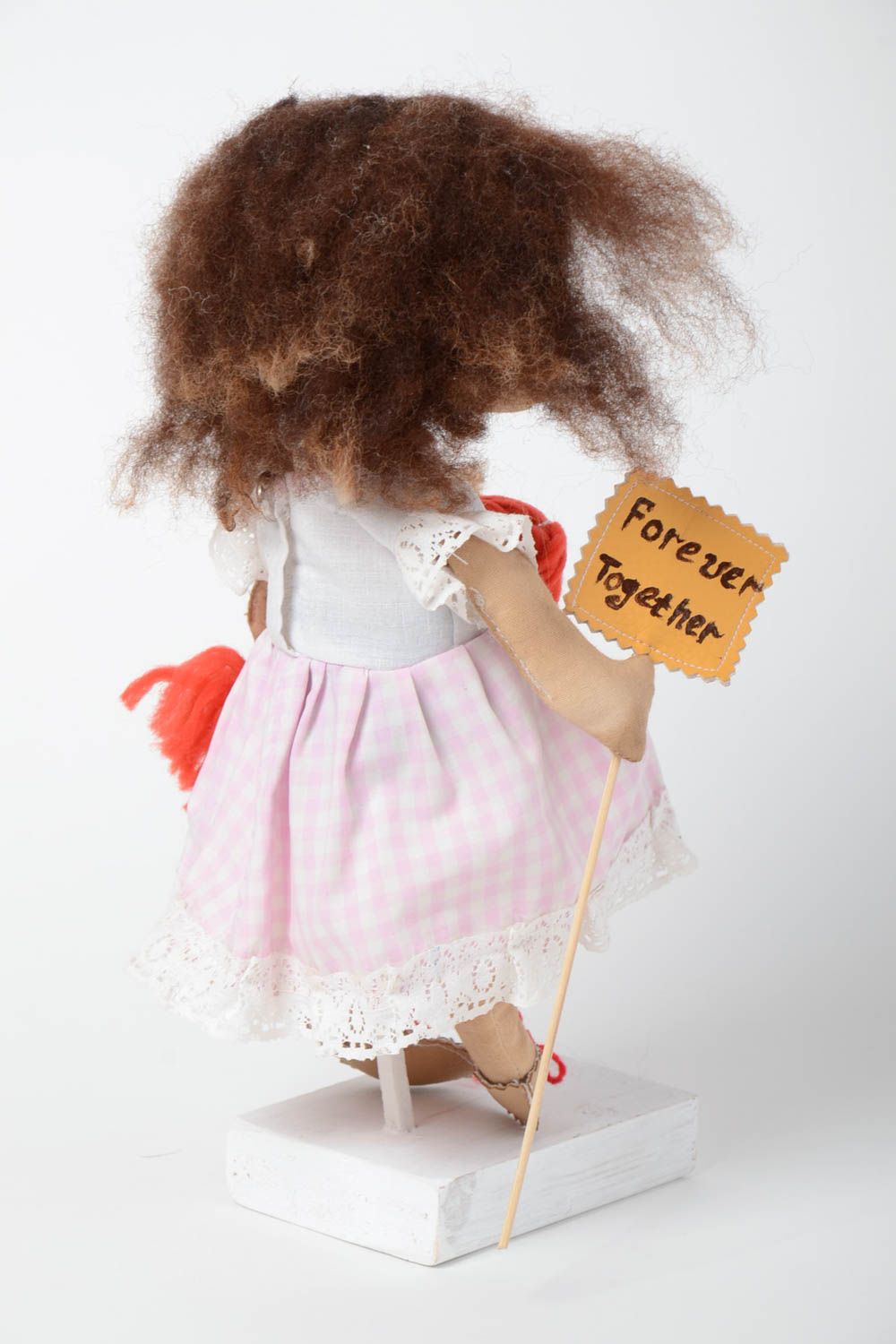 Авторская кукла ароматная игрушка на подставке для декора дома с запахом кофе  фото 4